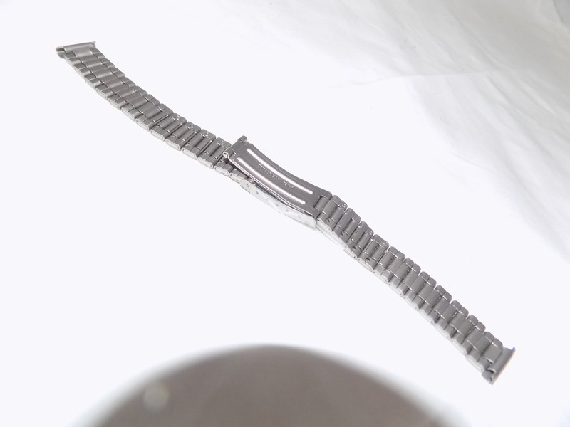6 3/4" 172mm New Solid Titanium Womens Bracelet Trifold Clasp 14mm Watch Band gallery