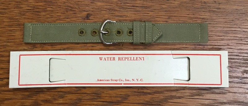 Vintage 40s WW2 Gov Surplus NOS Watch Band Strap 16mm 5/8″ US Military Issue B1F