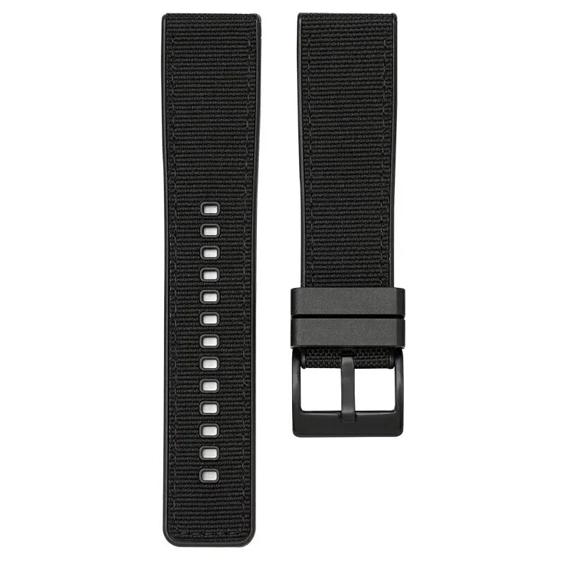 Quick Release 2in1 Canvas Rubber Silicone Watch Strap 22mm 24mm 20mm Watch Band