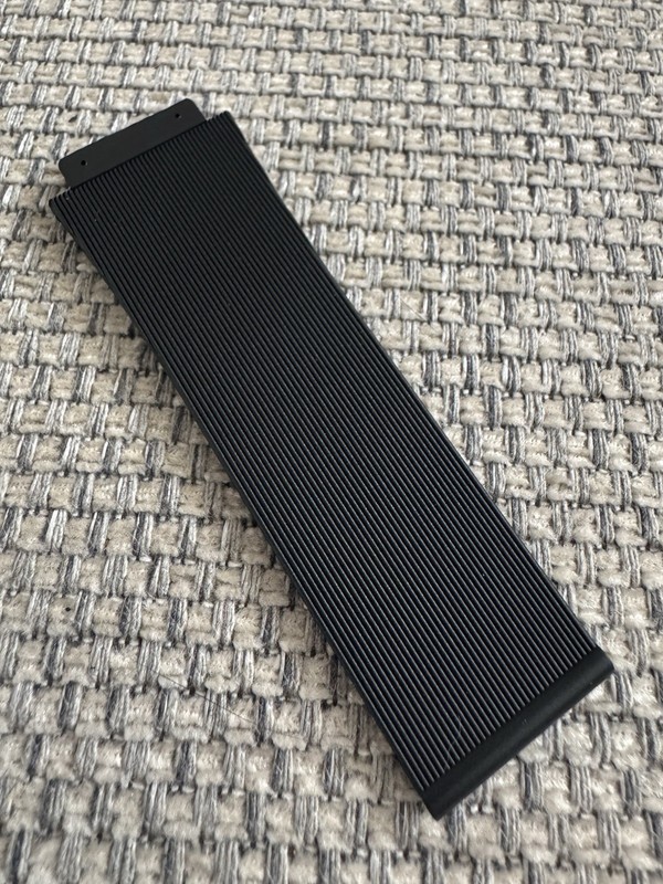 FITS HUBLOT BIG BANG FUSION WATCH Black FLAT Rubber Silicone 25mm STRAP BAND gallery