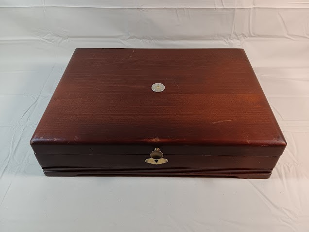 Vintage 12 Slot Custom Watch storage Box With Swiss Watch Face