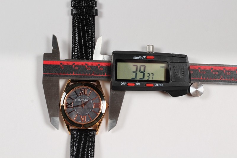 HONORA Lizard Leather Strap Bronze Swiss Watch! NEW! Unisex Swiss Parts - Italy gallery