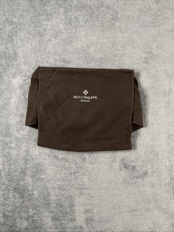 Authentic PATEK PHILIPPE Brown Watch Presentation Felt Cover Cloth