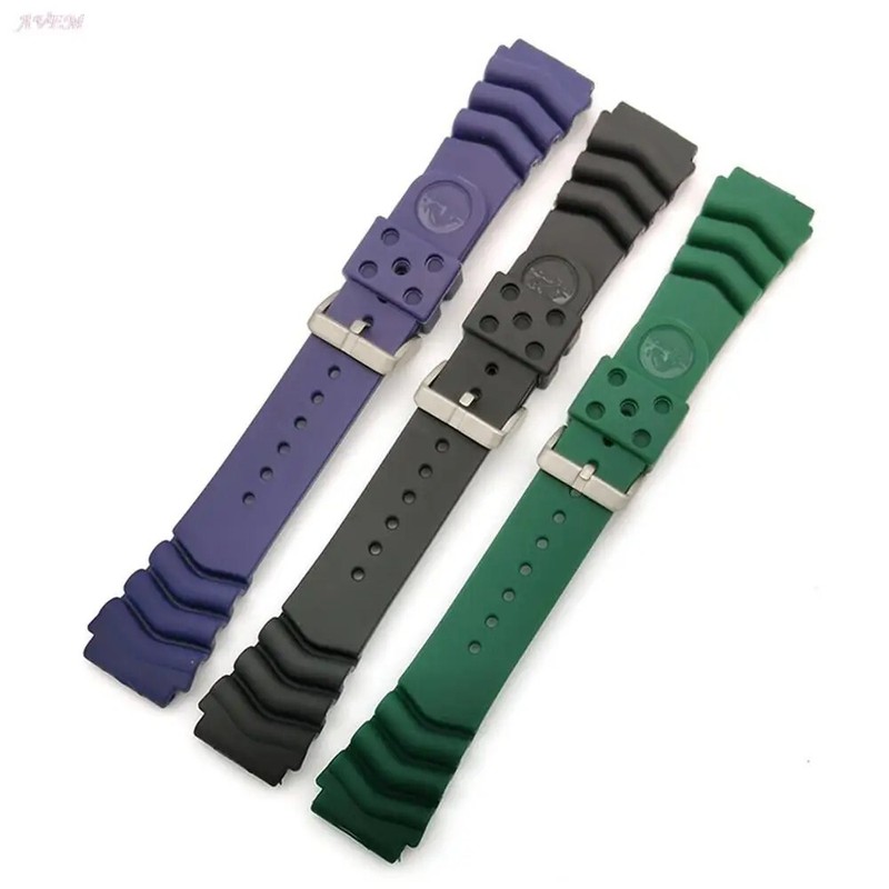 18mm 20mm 22mm Silicone Strap for Seiko Watch Band Waterproof Sport Rubber gallery