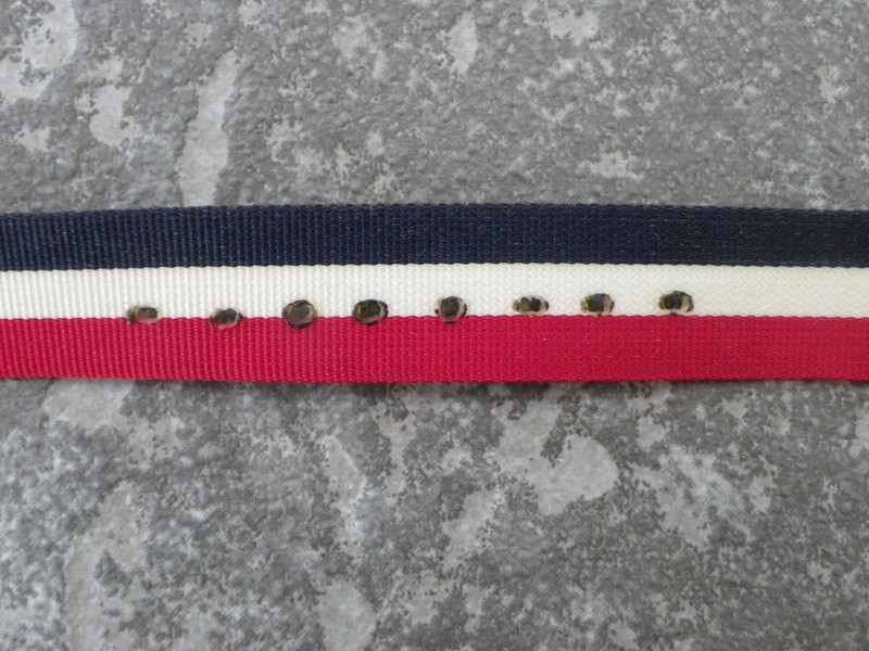 Vtg Red White Blue Cloth Watch Band-New Old Stock-16 mm Wide-Adjustable Length gallery