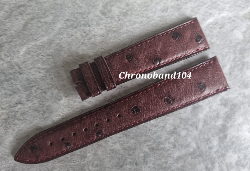 Genuine OEM Blancpain 19/16mm Bordeaux Leather Watch Strap Band UNUSED!
