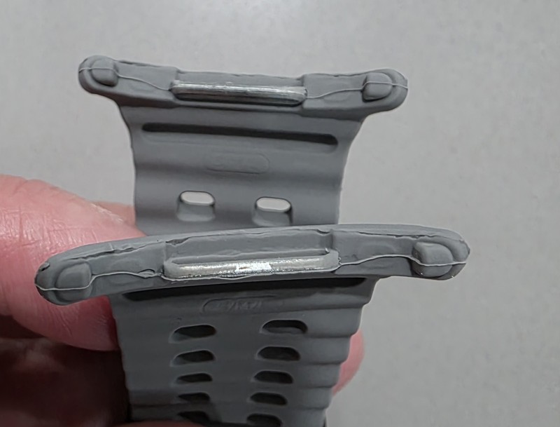 Mens watch 47mm bands clip on type 4 sets in total see description. gallery