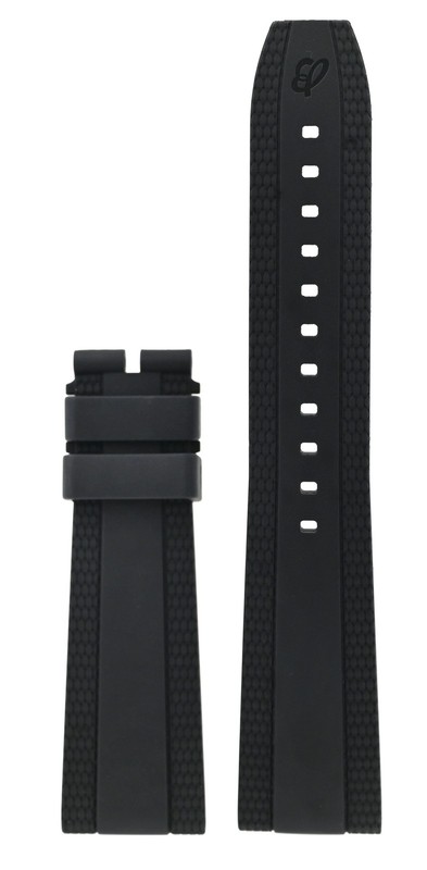 Breitling 306S Black Rubber Wristwatch Band Men’s 22 x 18 mm Genuine Strap