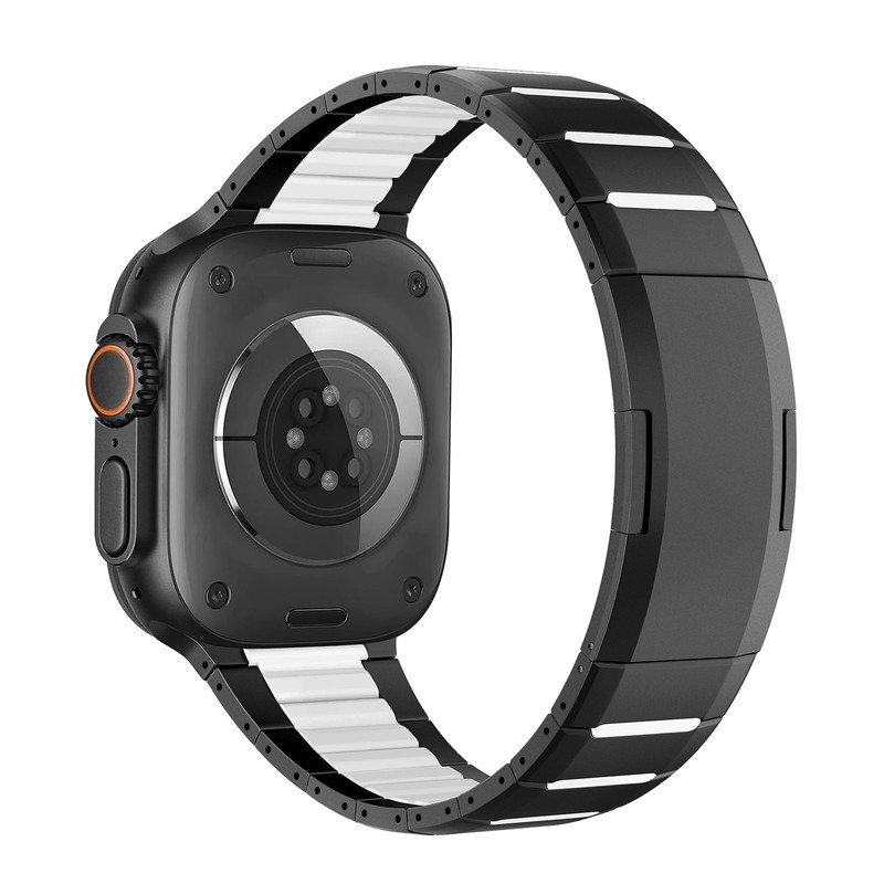 For Apple Watch Metal Adjustable Stainless Steel Band Compatible 38mm-49mm