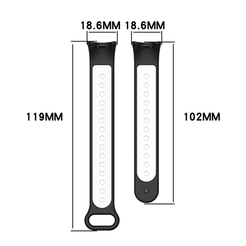 TPU Two-color Spike Buckle Watch Strap Replacement Accessories for Xiaomi Band8 gallery
