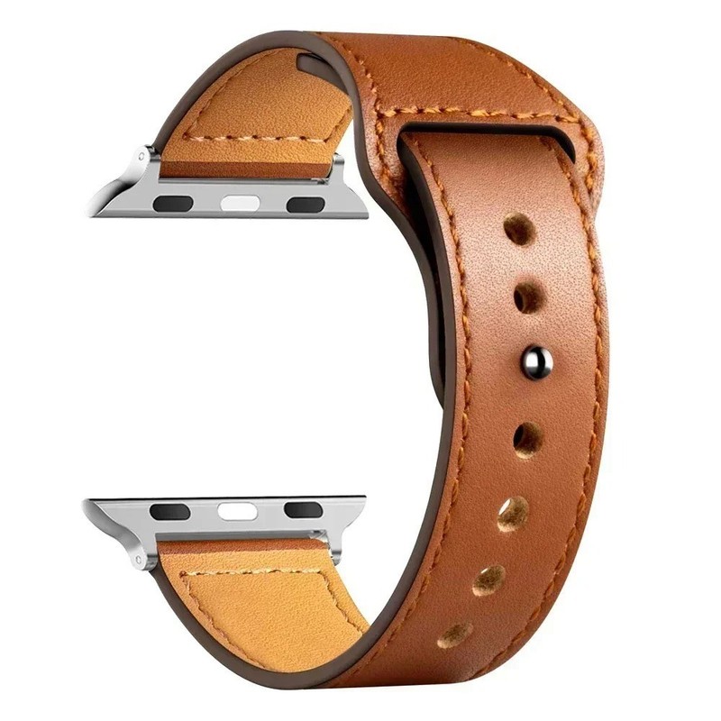 Leather Apple Watch Band For iWatch Series 8 7 6 5 4 38/40/41/42/44/45 – USA