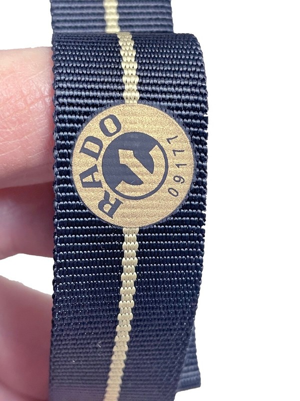Rado Men’s 21mm Navy Blue Nylon Fabric Canvas Band Strap