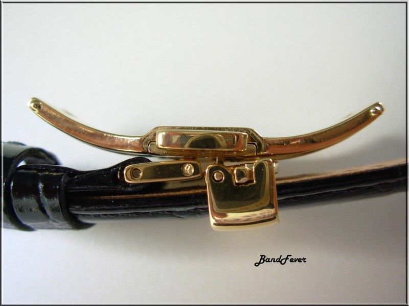 CLEARANCE 18mm High quality Yellow GOLD double push butterfly deployant buckle gallery