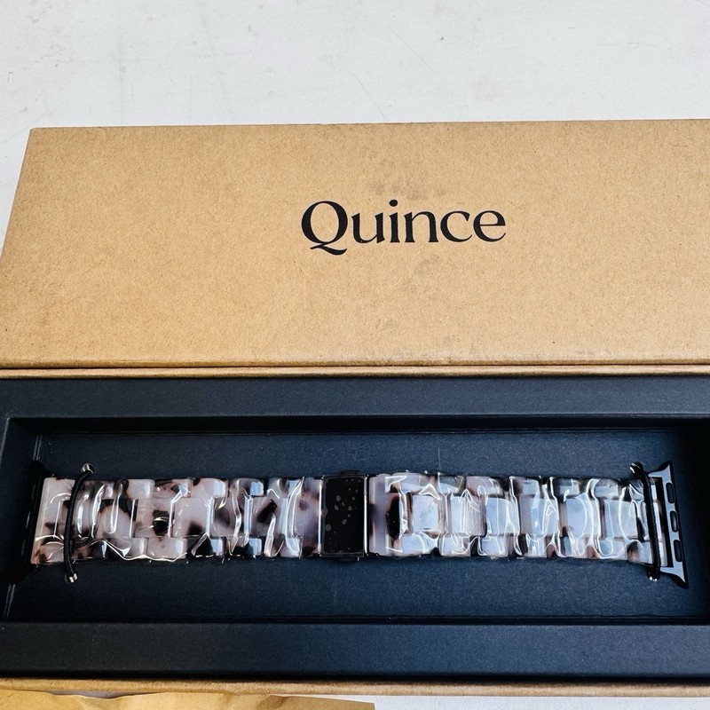 Quince Home Acetate Apple Watch Band Grey Tortoise 44-49mm gallery