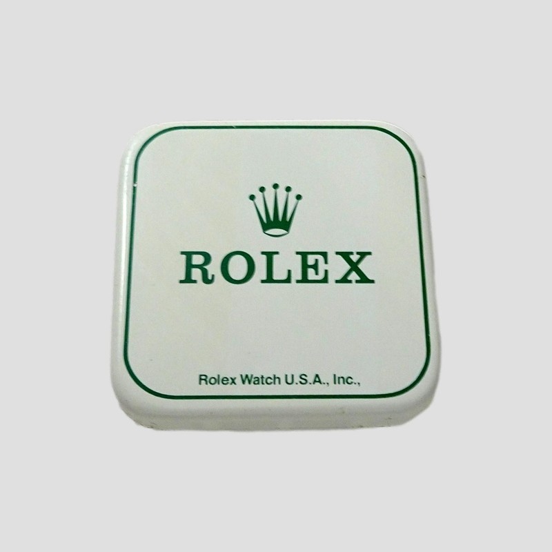 1970's Vintage Rolex Watch Part Tin Box Display Container Dial Holder
