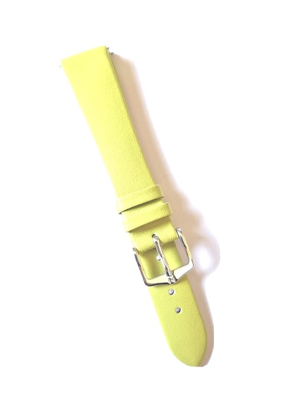 16mm QUALITY NEW HIRSCH VIAZZA GREEN, SILVER BUCKLE WATCH STRAP. gallery