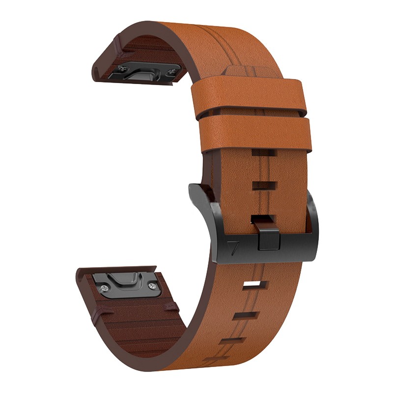 26mm Leather Watchband Strap Quick Wristband Fit For Garmin Fenix 7X 6X C gallery