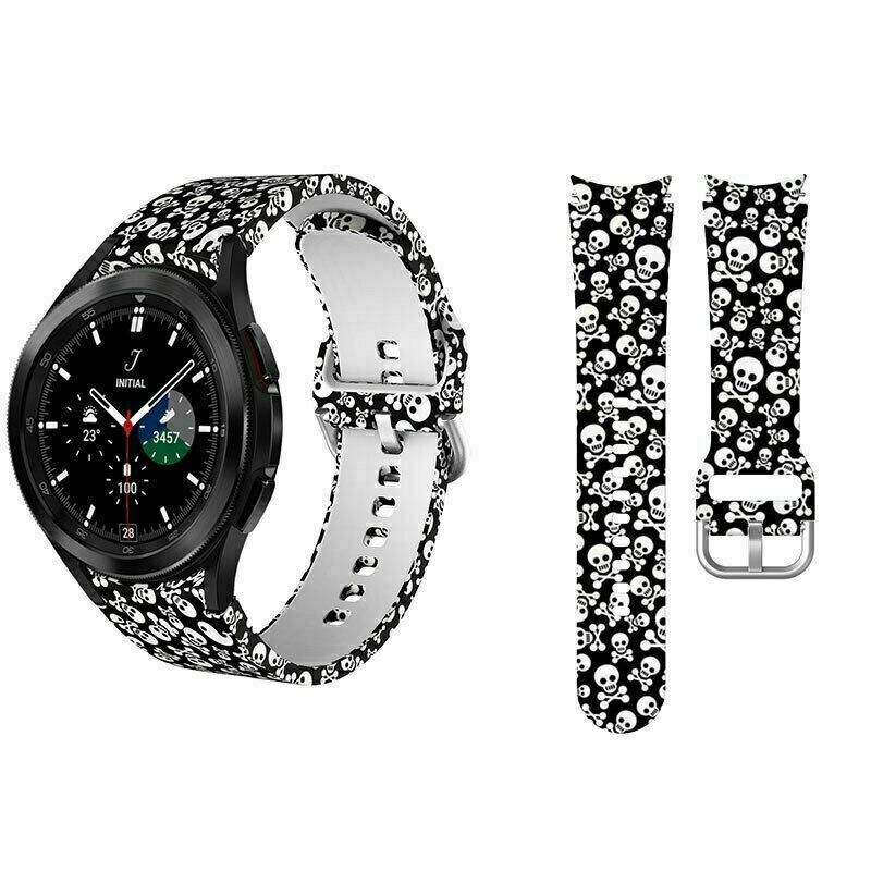 No Gaps Silicone Printed Watch Band For Samsung Galaxy Watch 4 5 6 7 40/44/47mm