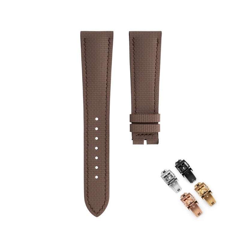 FKM Rubber Sailcloth Watch Strap Quick Release Fluororubber Band 18mm 20mm 22mm