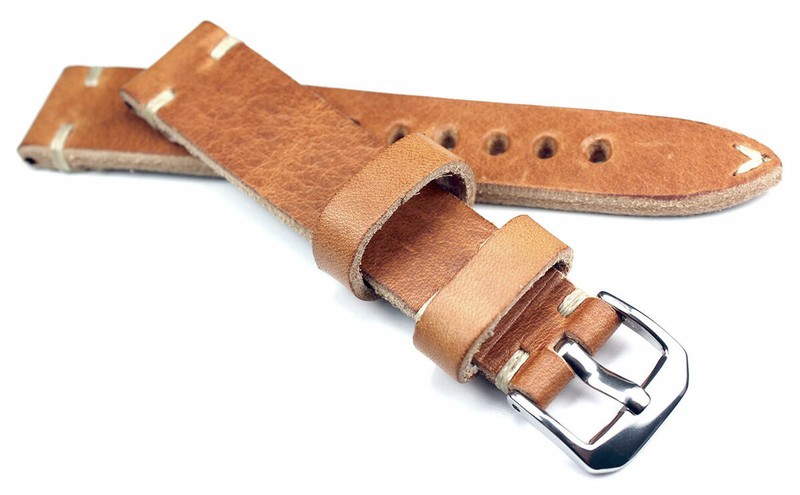 18mm WATCH BAND made Germany RIOS1931 Vintage Retro Look Genuine Leather Strap gallery