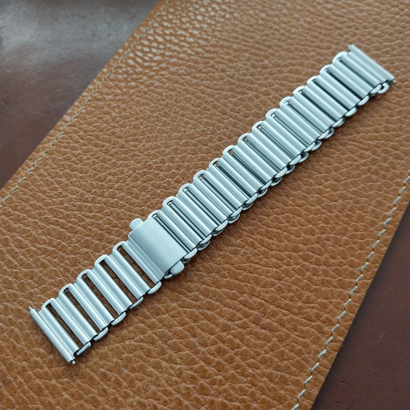 18mm Stainless Steel Vintage Style Bonklip Watch Band & QR Spring Bars