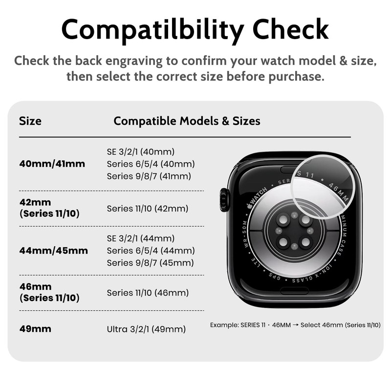 amBand Bands Case Compatible with Apple Watch Series 11/10 46mm, M1 Sport Rugged gallery