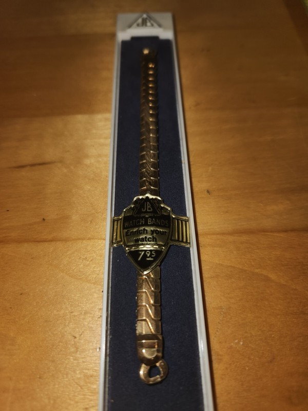 Ladies 1950s 10k Gold-Filled Single-Lug JB Champion Vintage Watch Band 6055 Y