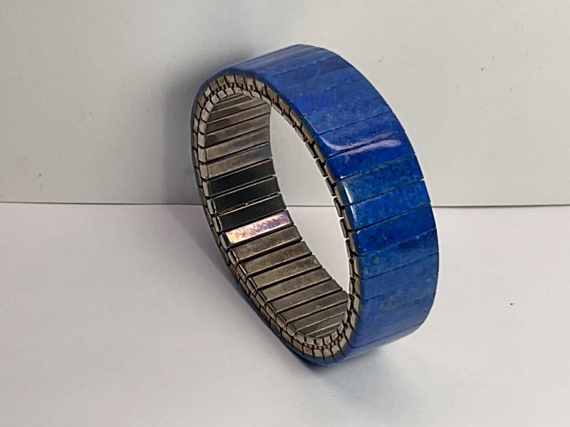 LAPIS STONE STRETCH WATCH BAND GEMSTONE BRACELET BEAUTY