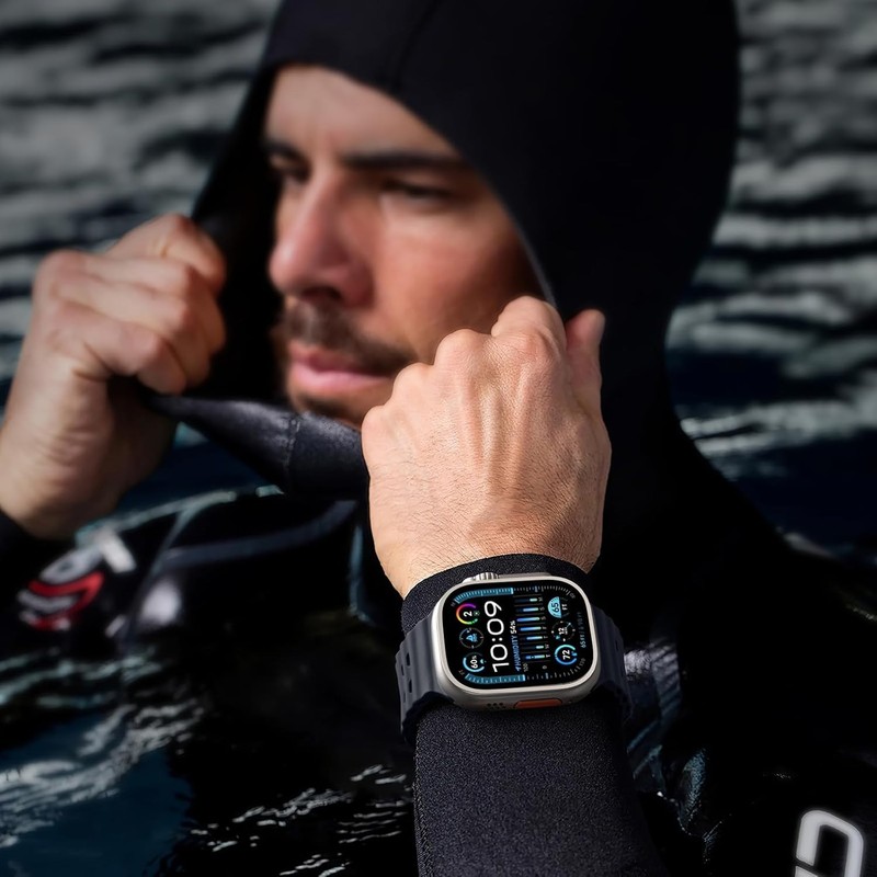 Odbeai Sport Band 49mm/46mm/45mm/44mm/(42mm-Series 3 2 1), Dark Black gallery