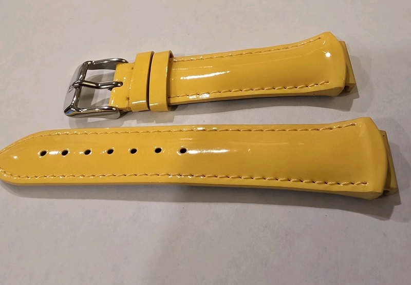 TechnoMarine Cruise Ladies Watch Strap Band Yellow Patent Leather 17mm