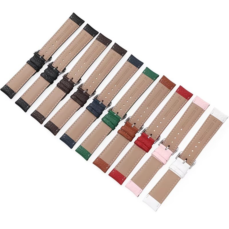 Genuine Leather Watch Band 14mm 16mm 18mm 20mm 22mm Watch Strap for Men Women gallery