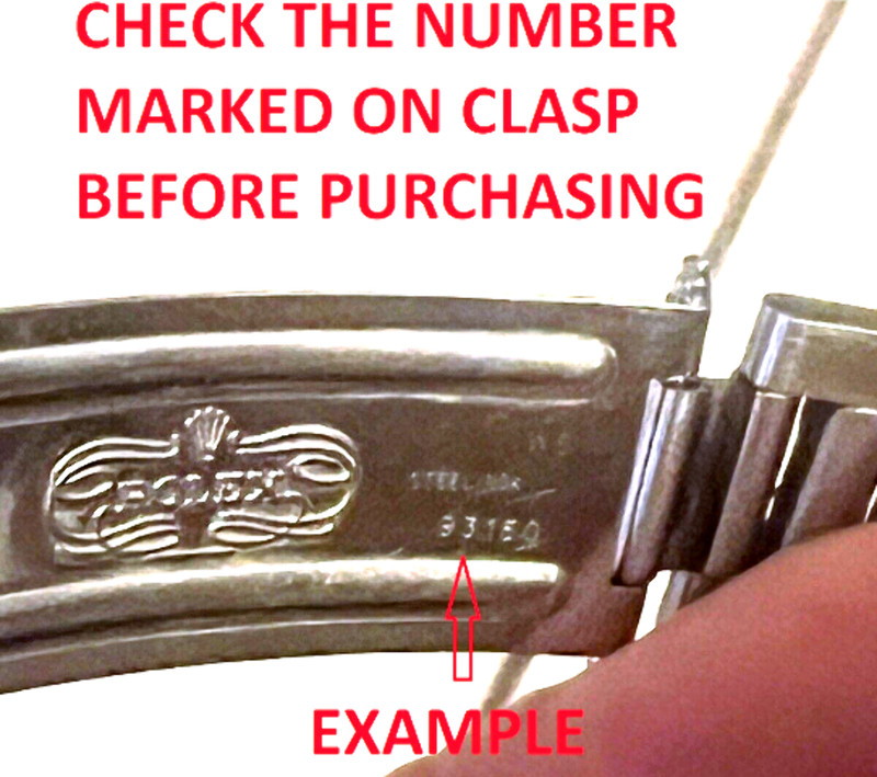 FLIP LOCK REPAIR PARTS FOR OYSTER WATCH BAND ROLEX SUBMARINER GMT SHINY CENTER gallery
