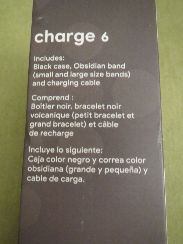Original Fitbit Charge 6 Silicone Wristband Black Obsidian Long Strap Only gallery