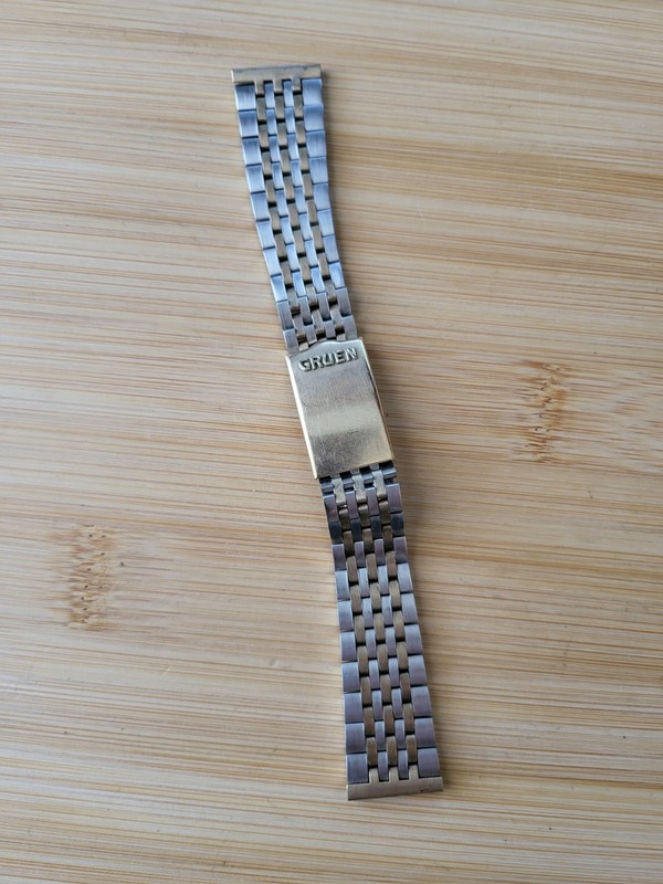 20mm End Gruen Drema Kevin 1/20 10k GF & Stainless 2 Tone Watch Band Hong Kong