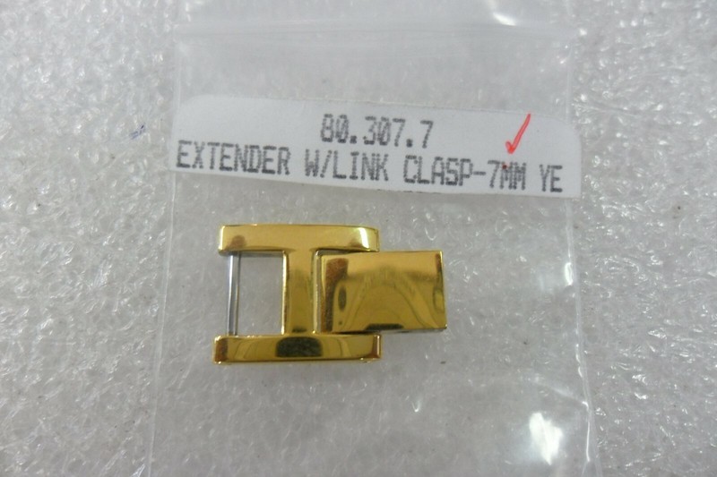 watch band extender,in gold tone color, stainless steel,7mm