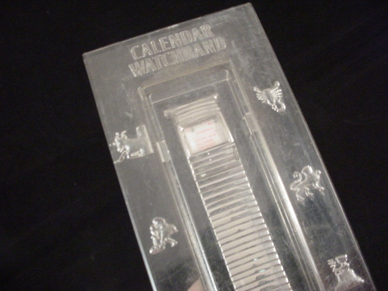 Vintage NOS 1970 Speidel Datefinder Calendar watchband 6 1/4" long 19mm 3/4" gallery