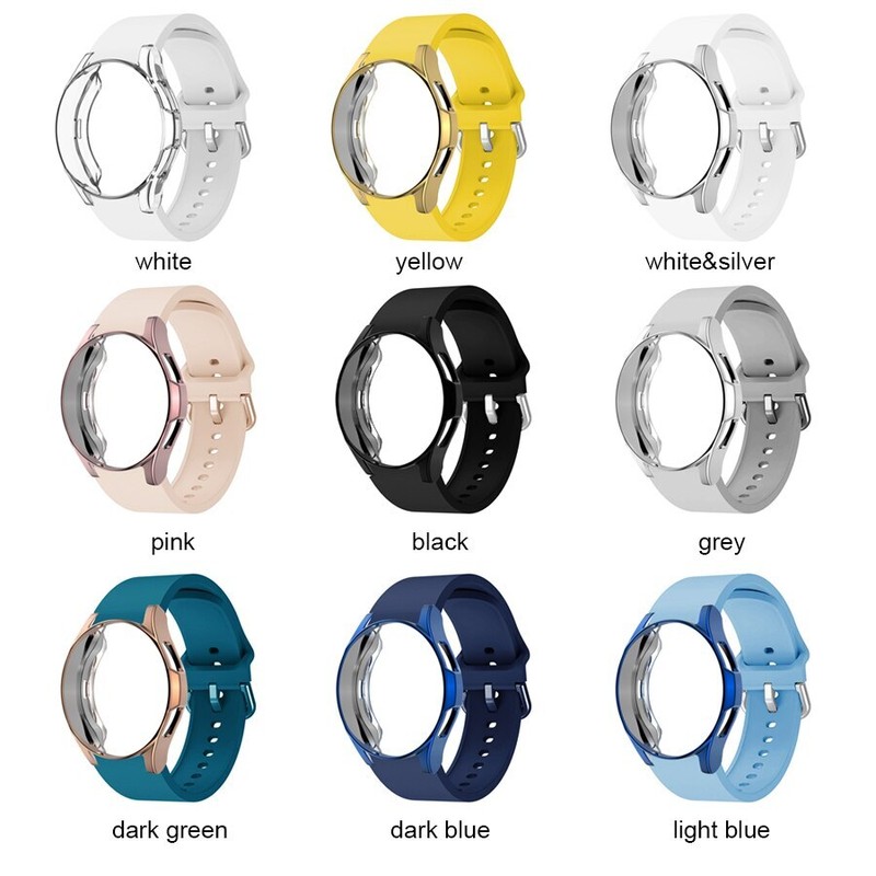 For Samsung Galaxy Watch 6 40/44 Classic 43/47mm Silicone Watch Band w/TPU Case gallery