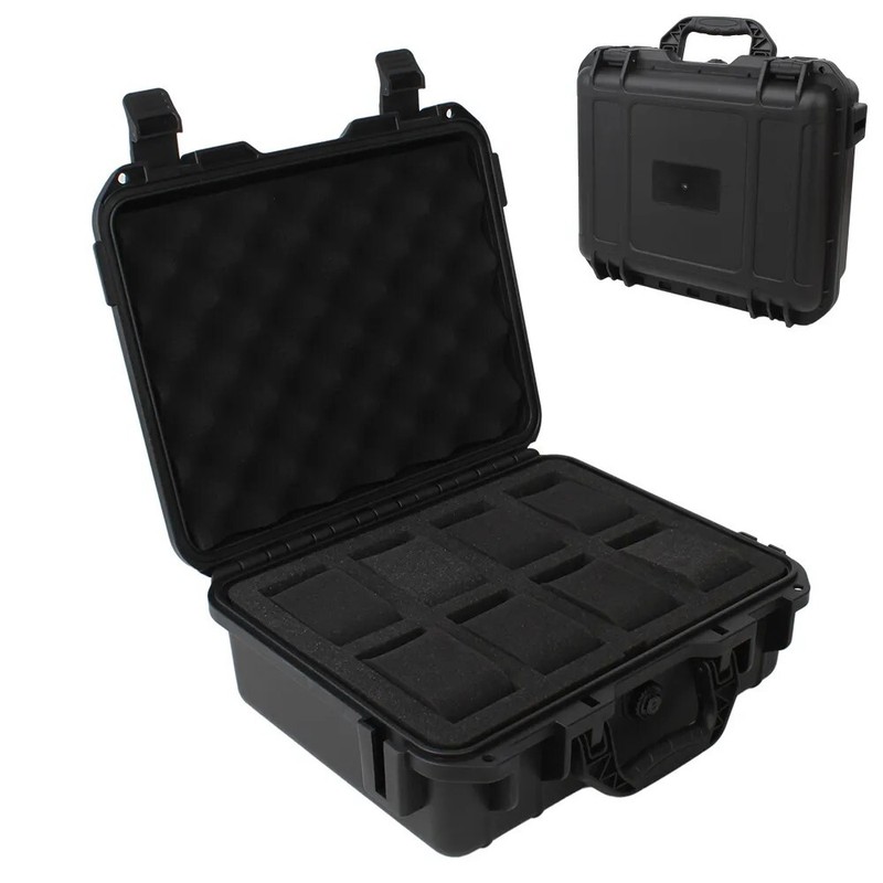 Heavy Duty ABS Plastic Waterproof 8 Watch Storage/Travel Box