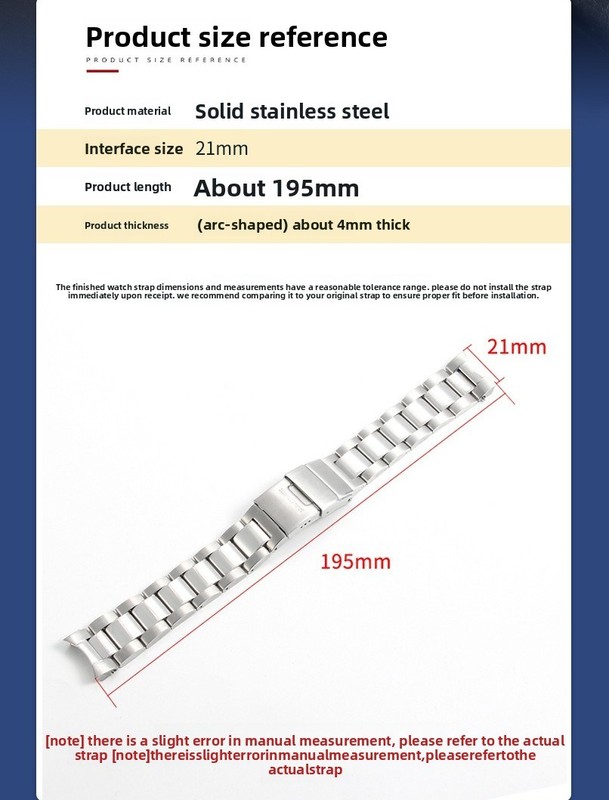 For Longines HydroConquest L3.781 642 742 Solid Stainless Steel Watch Strap 21mm gallery