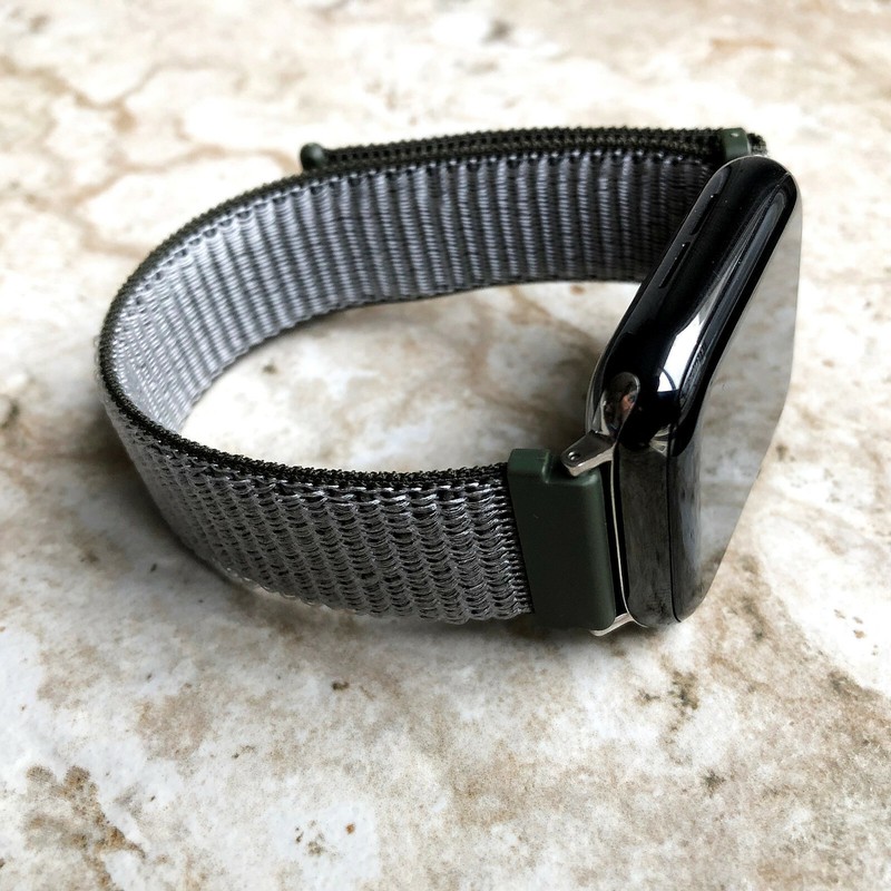 Olive Green Nylon Band for Apple Watch 7 6 5 4 3 2 SE Series 38 40 41 42 44 45mm gallery