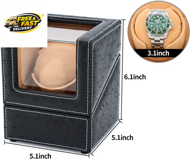 Automatic Single Watch Winder for Rolex and Other Luxury Watches - Automatic gallery