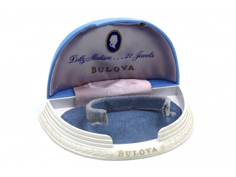 Bulova Rare Dolly Madison Resin Box Vintage Watch Box Collection