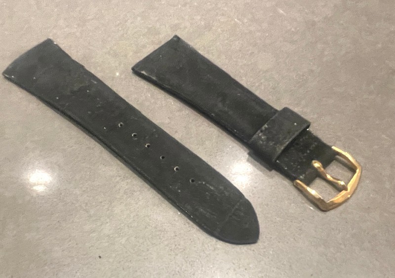 Vintage Wyler Black Suede NOS Watch Band – 23.5mm
