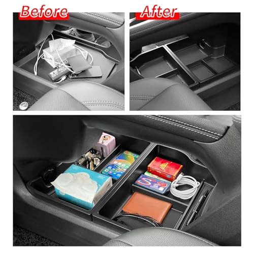 2PCS Center Console Organizer Lower Tray for Toyota Sienna 2021-2026 gallery