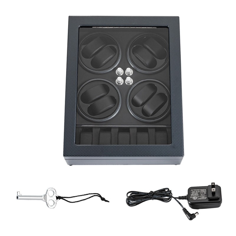 Automatic Watch Winder 8+5 Slots Led Display Case With Lock For Watch Collection gallery