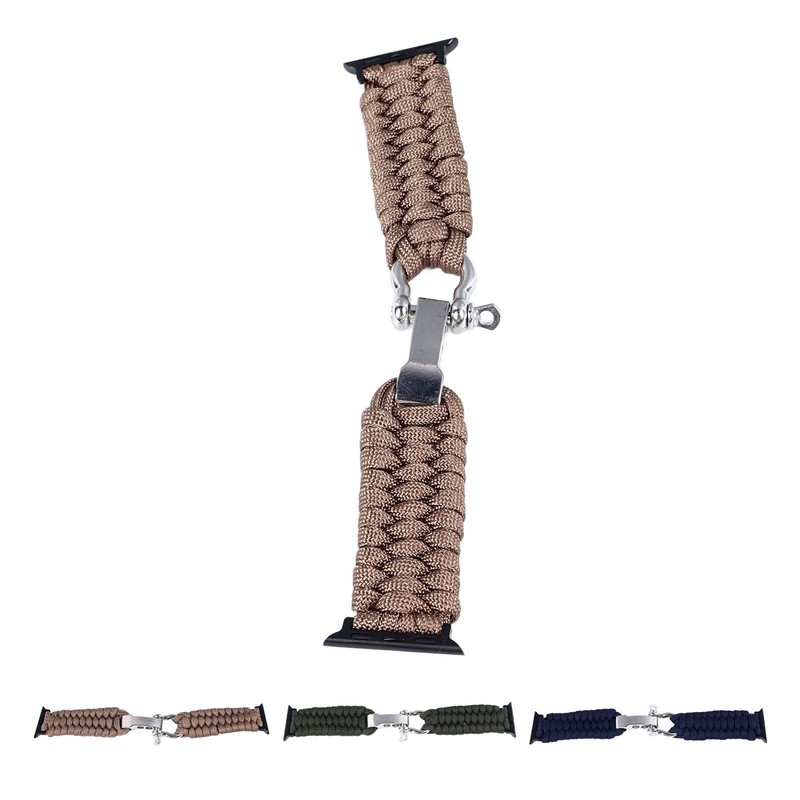 Braided Strap Hand Woven Adjustable Stylish Look Watch Band Wristband for IOS gallery