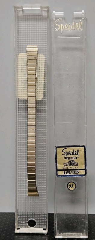Speidel 741/33XL Gold Tone Twist O Flex Watch Band