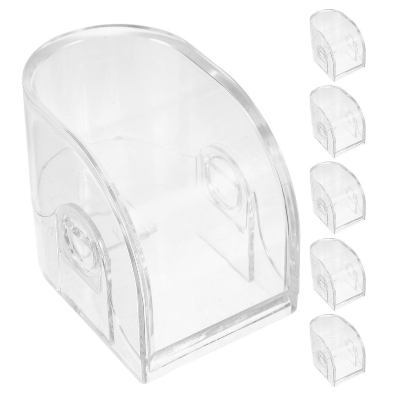 6Pcs Transparent Watch Organizer Display Case with Wall Mount for Home Use gallery