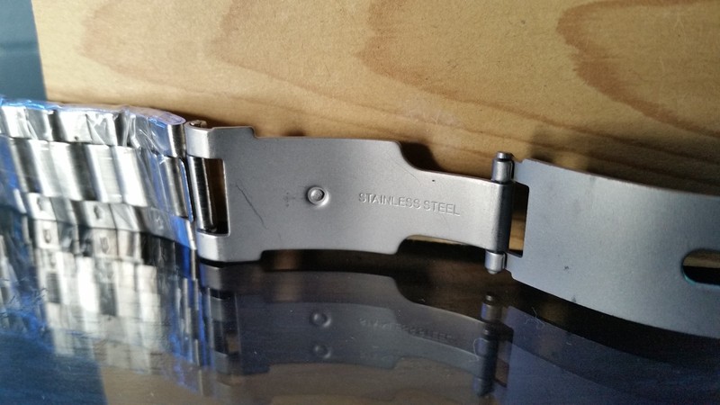 New 16mm Silver Stainless Steel Smartwatch Watch Band Push-Button Clasp gallery
