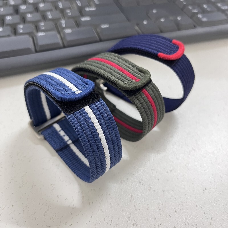 Breathable Nylon Watch Band Straps Mens Sports 20 22mm for Tudor Black Bay Red gallery
